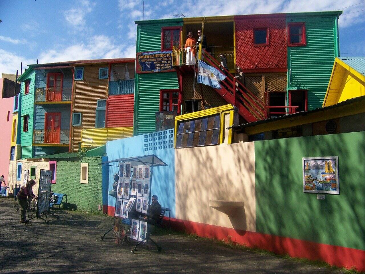 Casas coloridas no bairro La Boca, em Buenos Aires. Foto: Pixabay