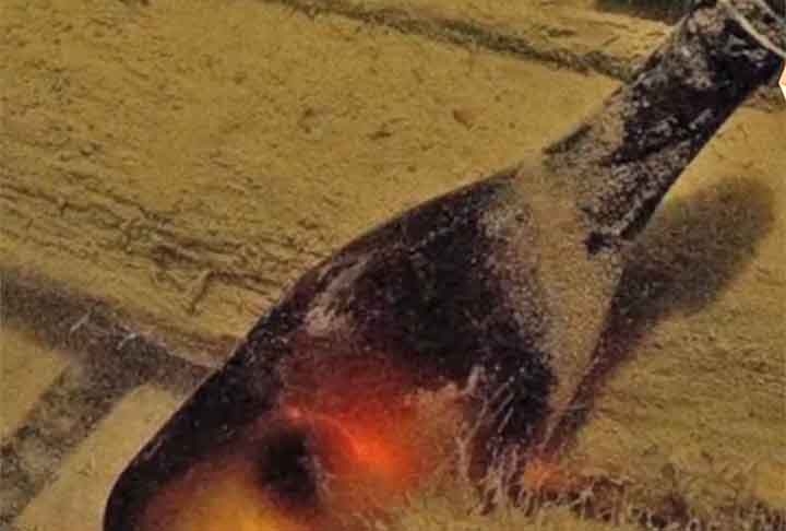 Dois anos depois da descoberta, 11 garrafas chegaram  ser vendidas em um leilão. Por elas, foi arrecadado um valor de US$ 156 mil (aproximadamente R$ 770 mil). Reprodução: Flipar