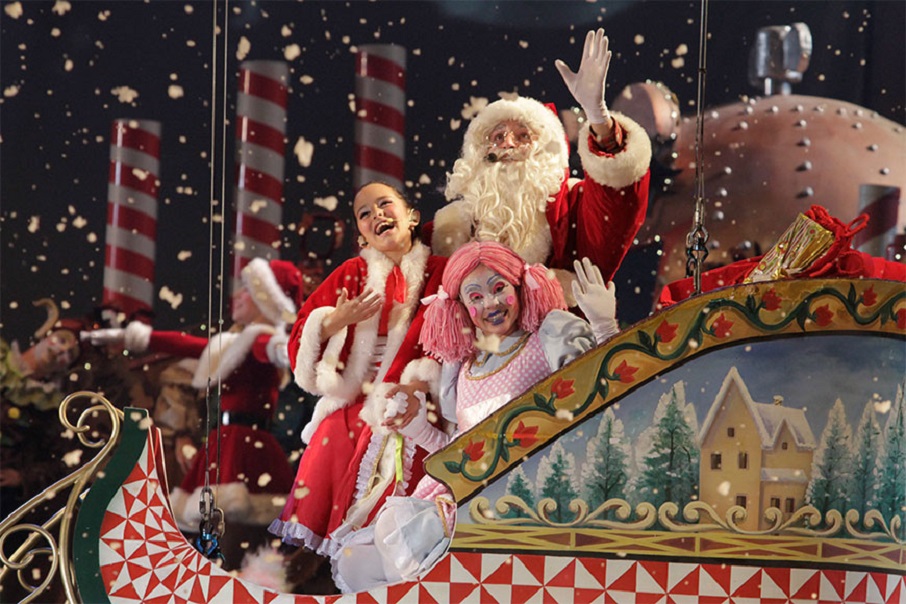 O espetáculo 'A Fantástica Fábrica de Natal', no festival 'Natal Luz', em Gramado.. Foto: Natal Luz/Divulgação