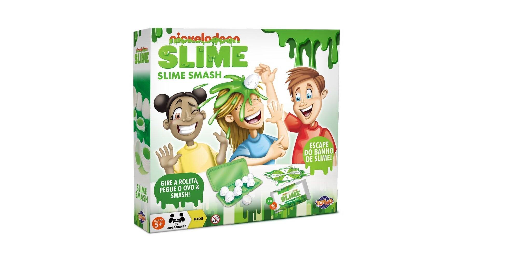 Jogo Slime Smashy – Nickelodeon – Toyng por R$ 96,99 na Americanas . Foto: Divulgação