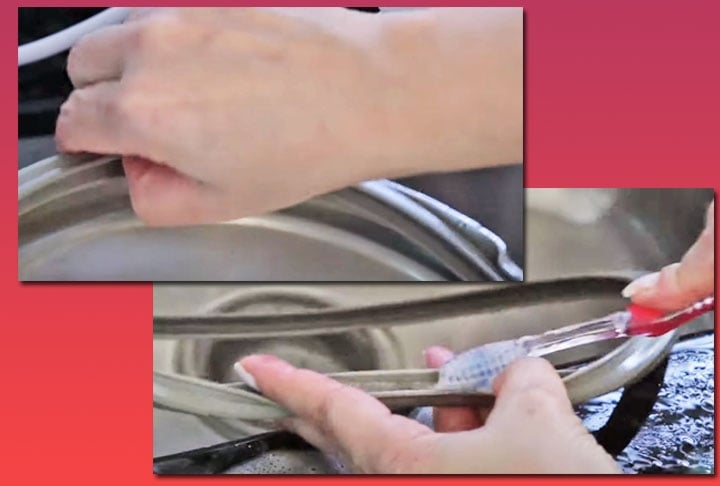 Outra obrigação é verificar a borracha de vedação da tampa.