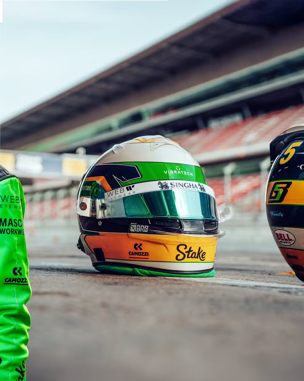 Capacete Gabriel Bortoletto. Foto: Divulgação