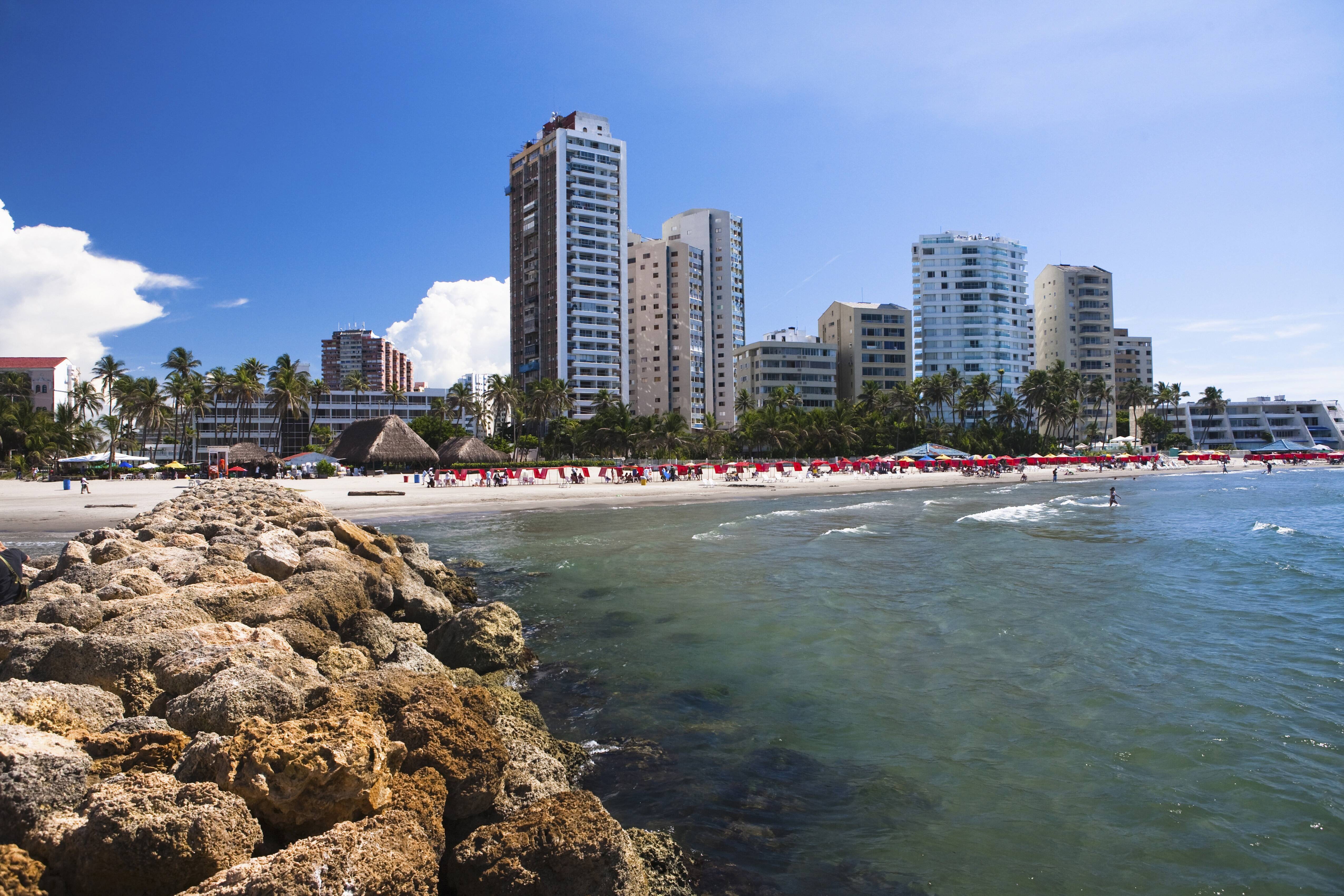 As praias de Cartagena tem areia branquinha. Foto: Getty Images