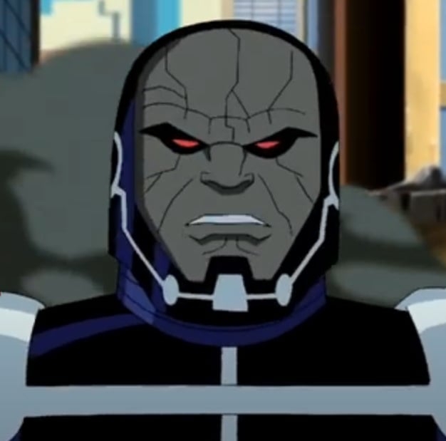 Darkseid - Este vilão é capaz de disparar uma rajada incinerante dos olhos, o chamado efeito ômega. Essa é uma de suas habilidades de combate. Reprodução: Flipar