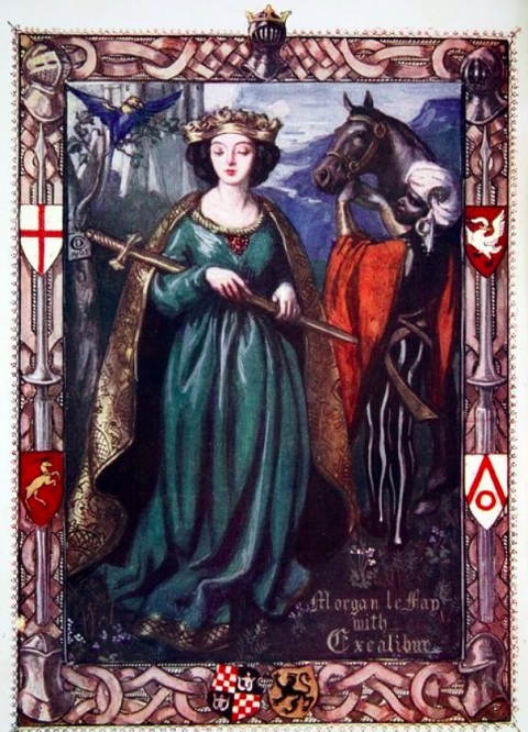 Merlin o auxiliou com conselhos e magia, mas, em algumas versões da lenda, o mago acabou enfeitiçado e aprisionado pela Feiticeira Morgana (ou Dama do Lago), afastando-se do destino de Arthur.  Reprodução: Flipar