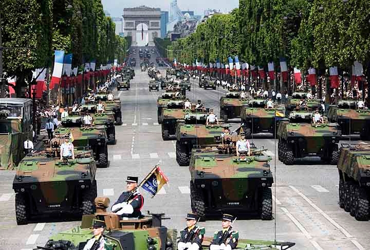 A França tem um exército moderno e tecnologicamente avançado, com capacidades nucleares. Suas forças armadas são projetadas para projetar poder global e participar de operações de paz, além de serem um pilar importante da segurança europeia e da OTAN. É 11º, com 0.1878. Reprodução: Flipar