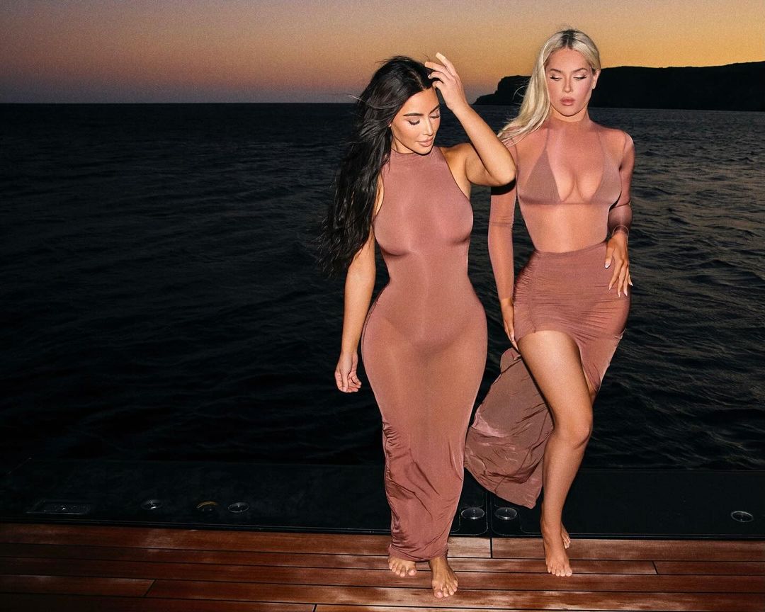 Kim Kardashian e Olivia Pierson Reprodução/Instagram