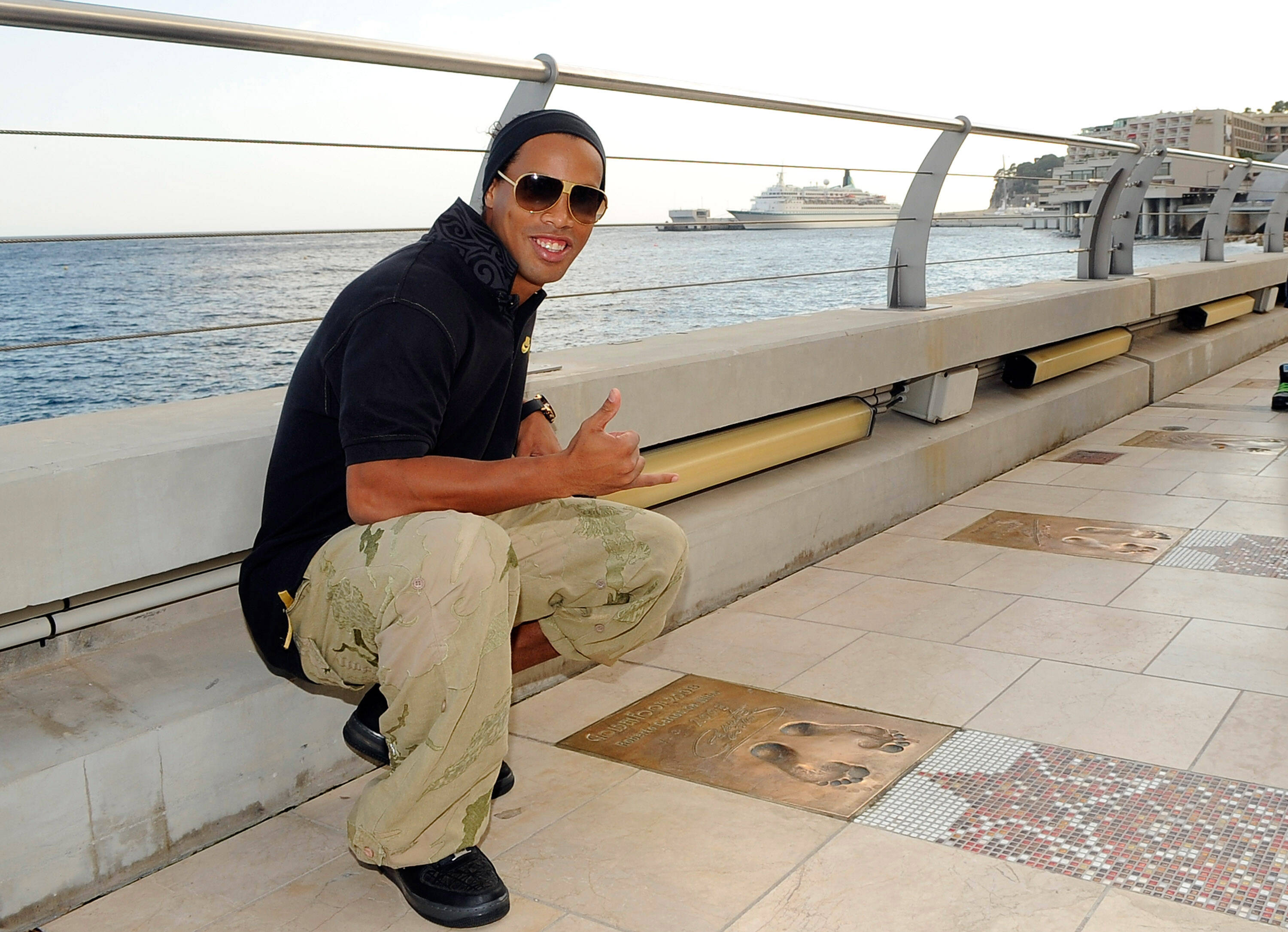 Ronaldinho participa de evento em Mônaco, em 2009. Foto: Claudio Villa/Getty Images