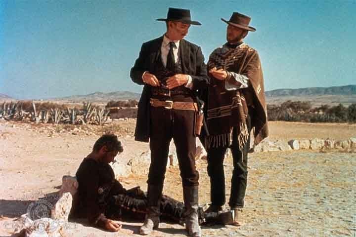 “Por uns Dólares a Mais” (1965) - A sequência de “Por um Punhado de Dólares” tem direção de Sergio Leone e novamente Clint Eastwood como protagonista. O outro astro do filme é Lee Van Cleef, que também interpreta um caçador de recompensas.
 Reprodução: Flipar