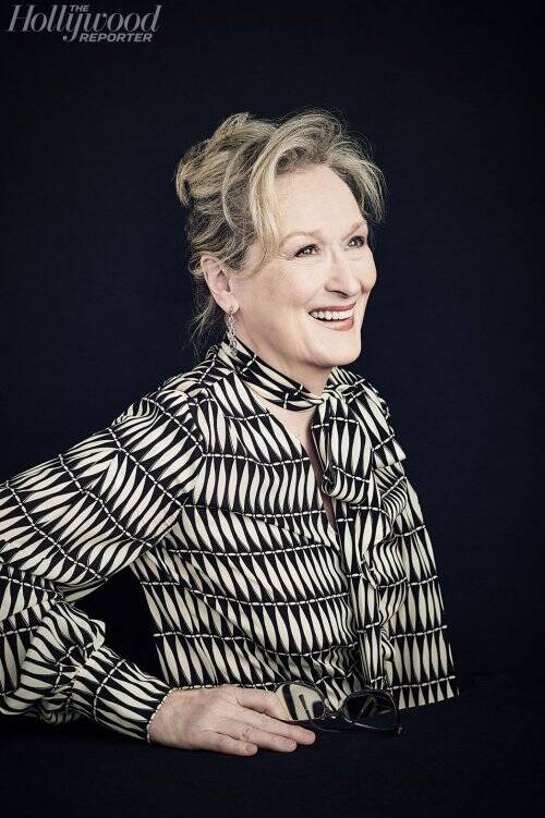 As melhores fotos de famosos de 2017: Maryl Streep posa para a ''The Hollywood Reporter''. Foto: reprodução/Hollywood Reporter