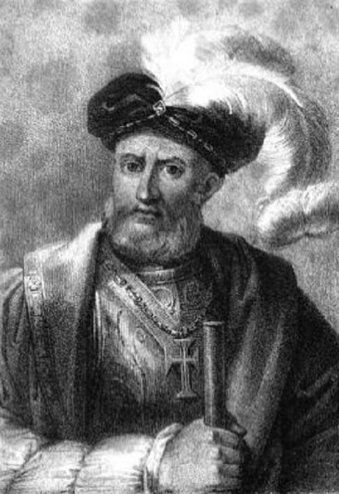 Após sua primeira viagem, Vasco da Gama retornou à Índia em 1502, com uma frota maior, e em 1524 foi nomeado vice-rei da Índia. Reprodução: Flipar