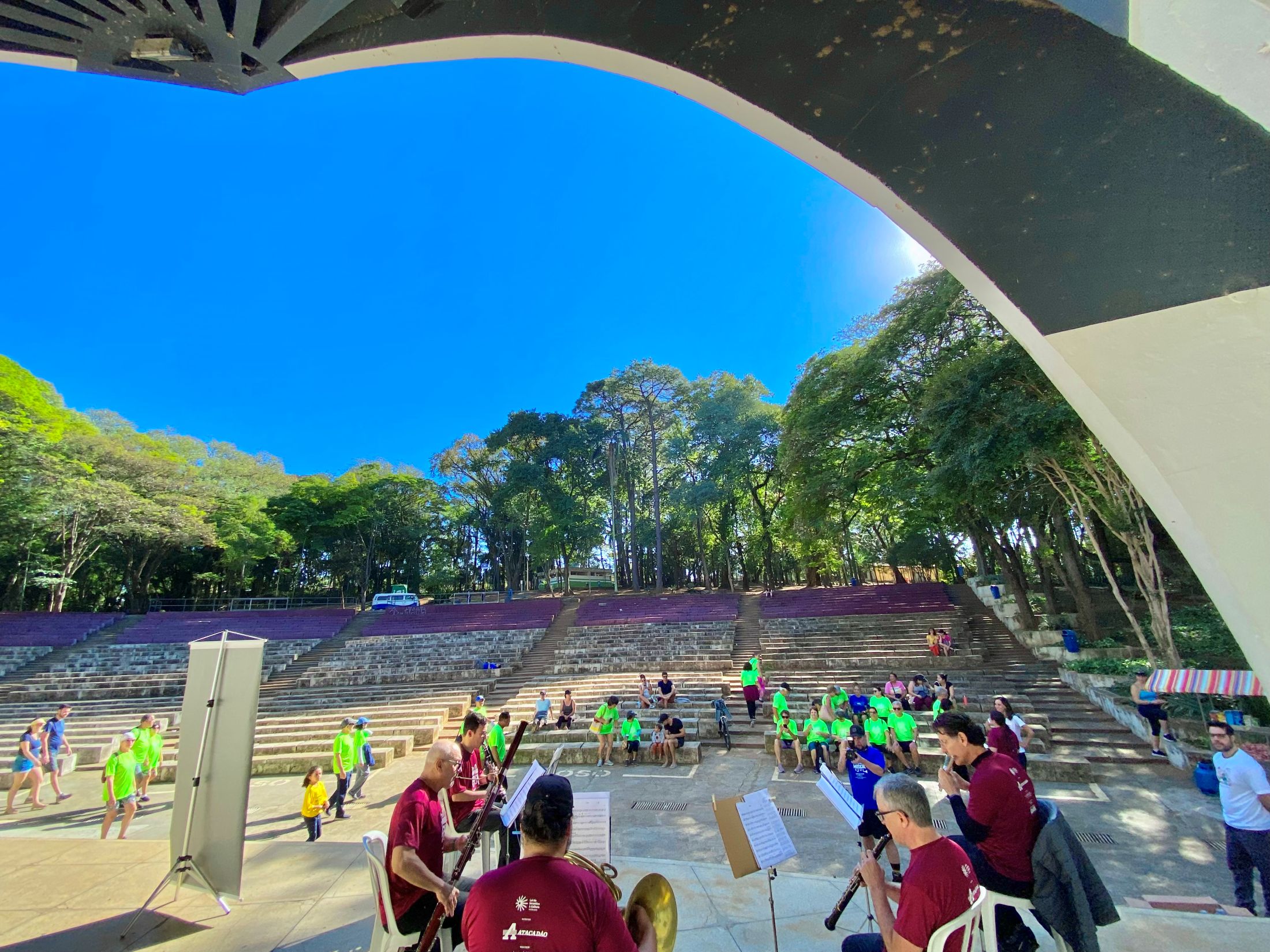 Evento musical na Concha Acústica do Parque Portugal em Campinas (SP). Foto: Divulgação / Prefeitura de Campinas (SP)