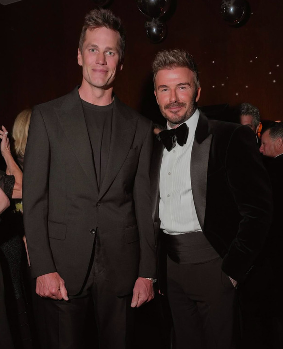 David Beckham e Tom Brady. Foto: Reprodução: Instagram