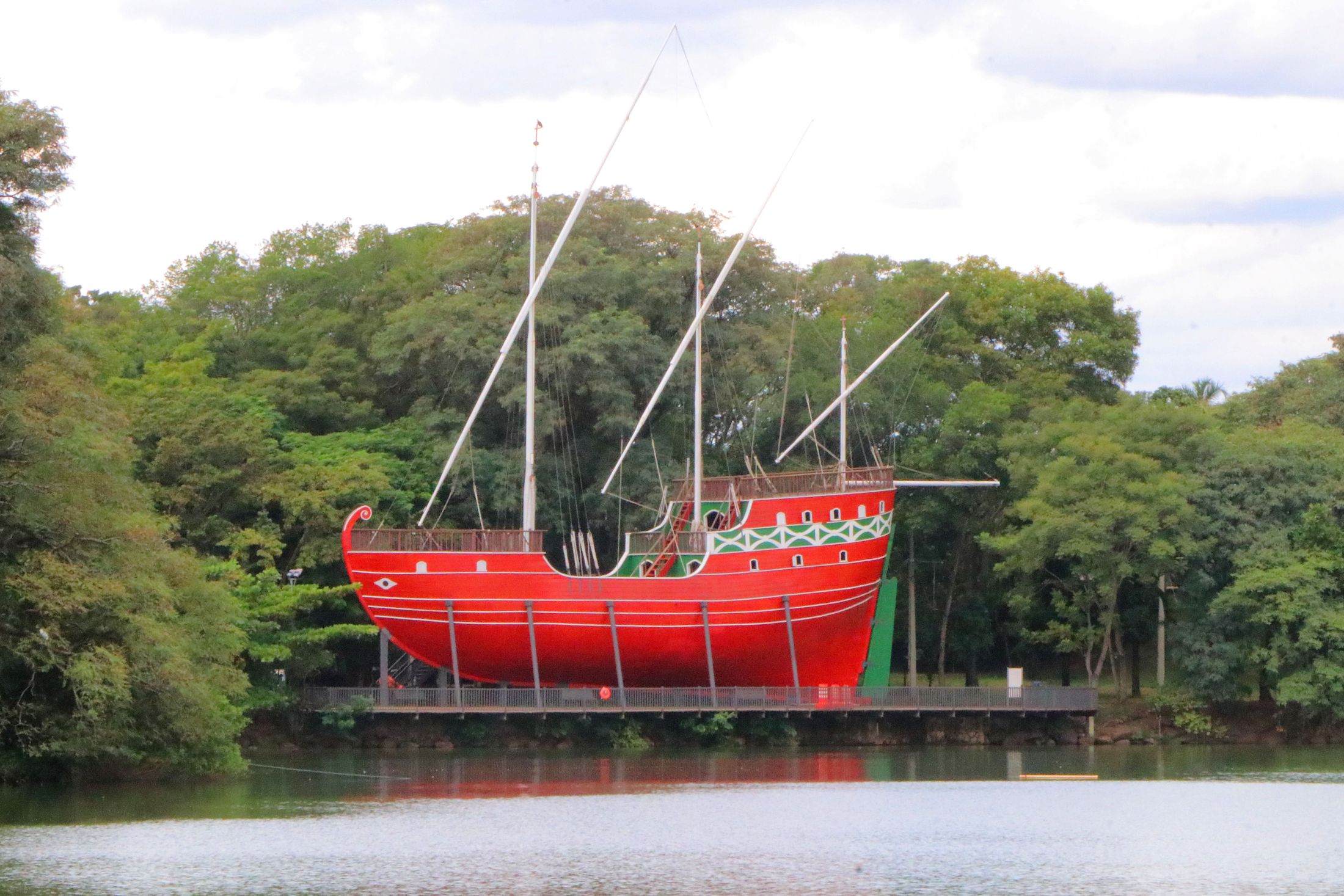 Caravela da Lagoa do Taquaral, Parque Portugal Campinas (SP). Foto: Divulgação / Prefeitura de Campinas (SP)