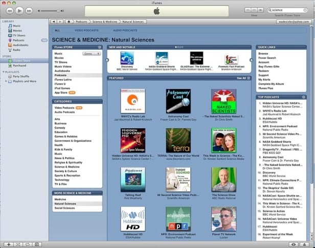 A iTunes Store, loja virtual de música da Apple, também foi um sucesso por muitos anos. Reprodução: Flipar