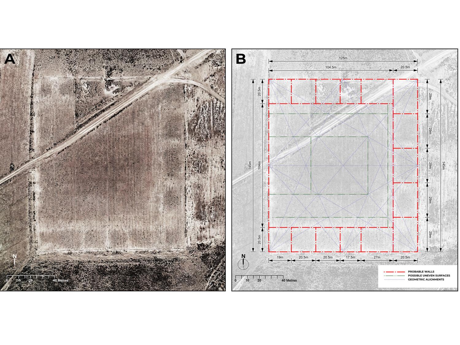 O layout do templo parece estar alinhado com a realização de rituais após o equinócio solar, o momento em que o sol está diretamente acima do equador. Usando os dados coletados, os pesquisadores desenvolveram uma reconstrução para revelar a possível aparência do antigo templo. . Foto: José Capriles / Penn State