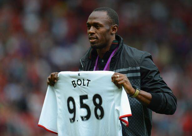 Usain Bolt é torcedor do Manchester United. Foto: Reprodução