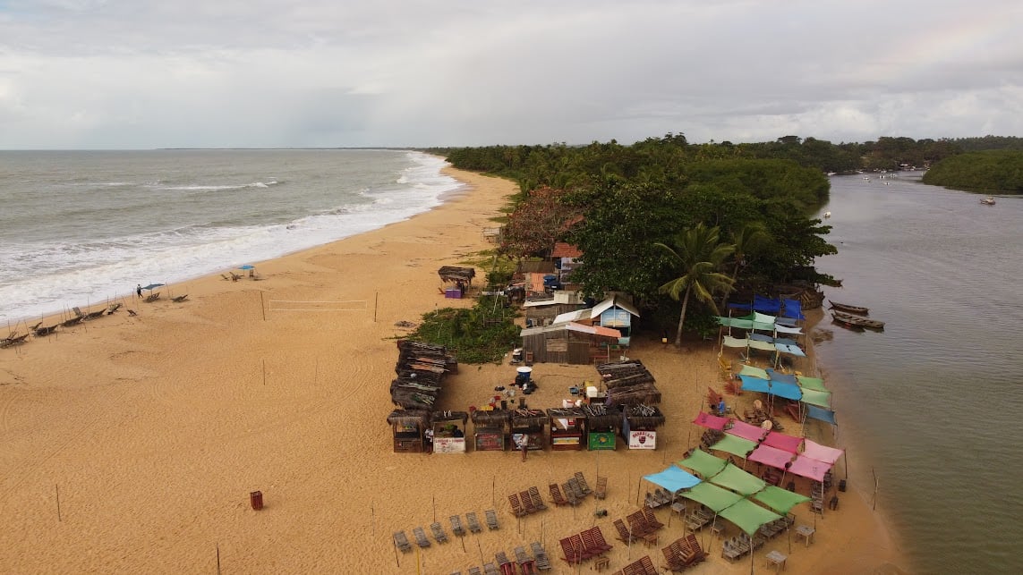 Praia Praia da Barra, o ponto de encontro entre o Rio Caraíva e o mar. Foto: Foto: Leonardo Barreto