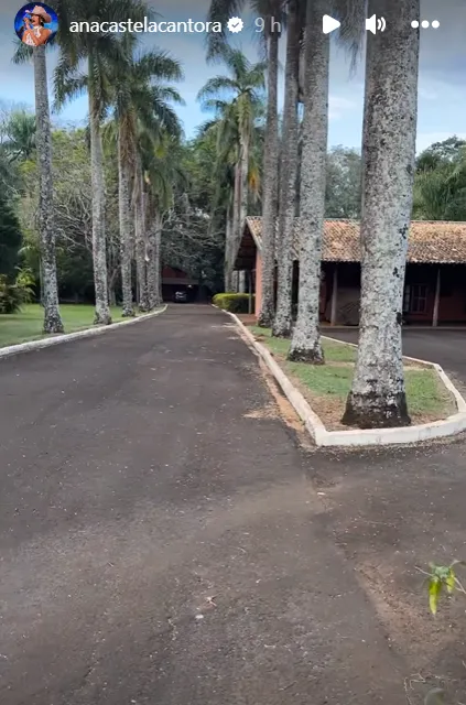 A propriedade rural fica em  Londrina, no Paraná, a 20 minutos da casa onde mora Reprodução/Instagram