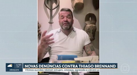 Thiago Brennand é suspeito de outros 11 crimes sexuais. Foto: Reprodução SPTV - 26.09.2022