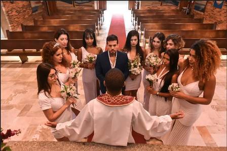 Casamento de modelo brasileiro, em SP. Foto: Divulgação CO