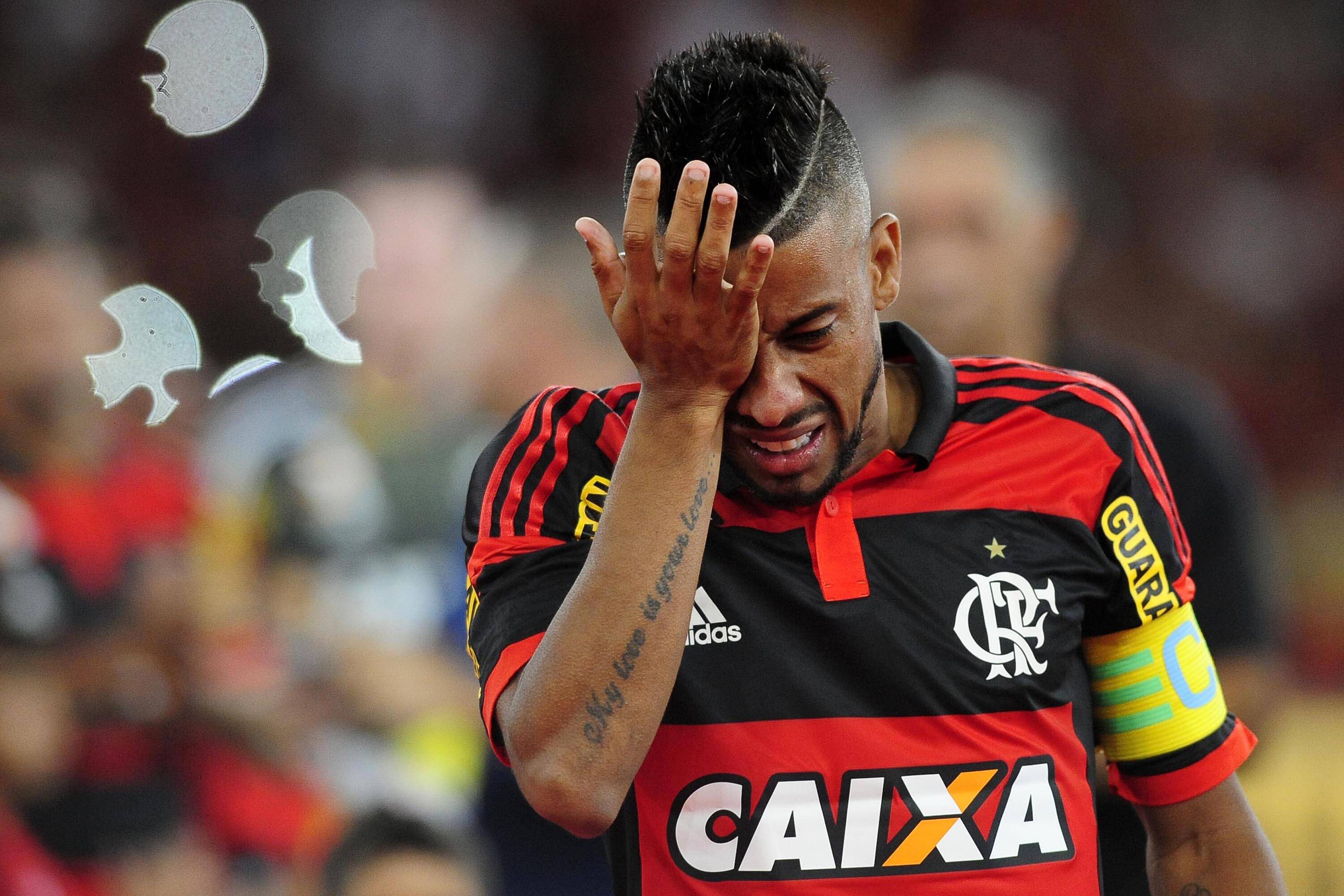 Após dez anos, o lateral-direito Leo Moura se despede do Flamengo em amistoso contra o Nacional-URU, no Maracanã. Foto: Dhavid Normando/Futura Press