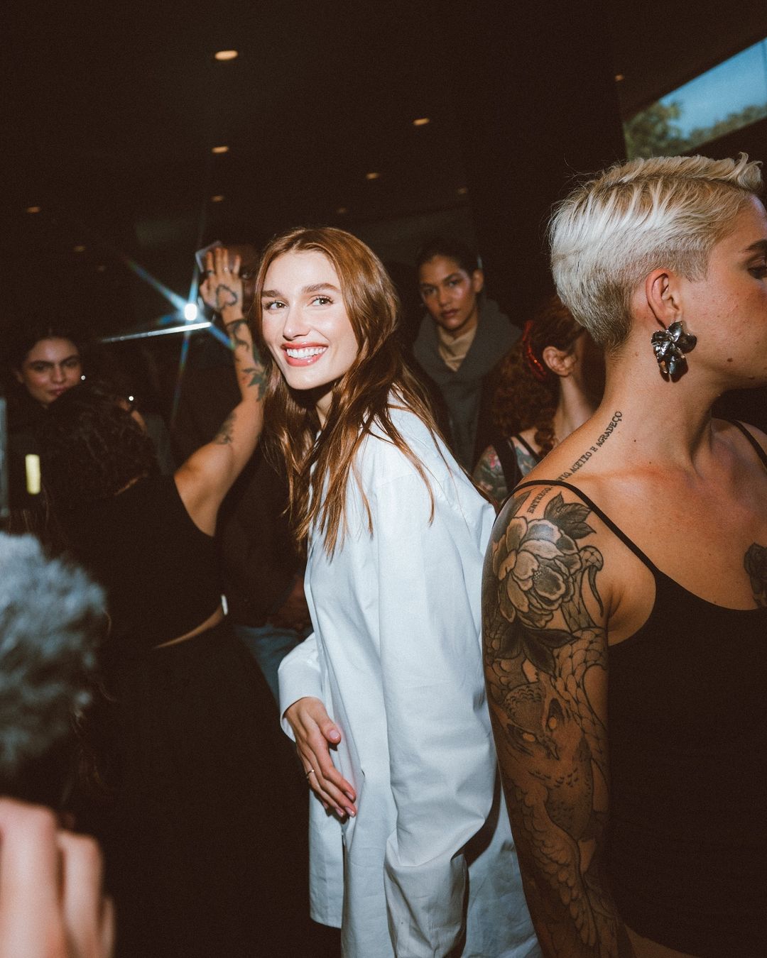 Sasha Meneghel sorridente em dia de lançamento de sua marca de roupas Reprodução/Instagram
