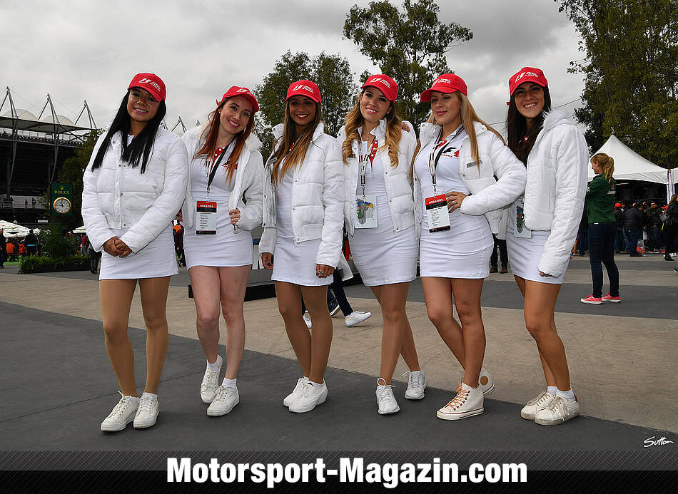 Grid girls embelezaram o GP do México de Fórmula 1. Foto: Motorsport Magazin