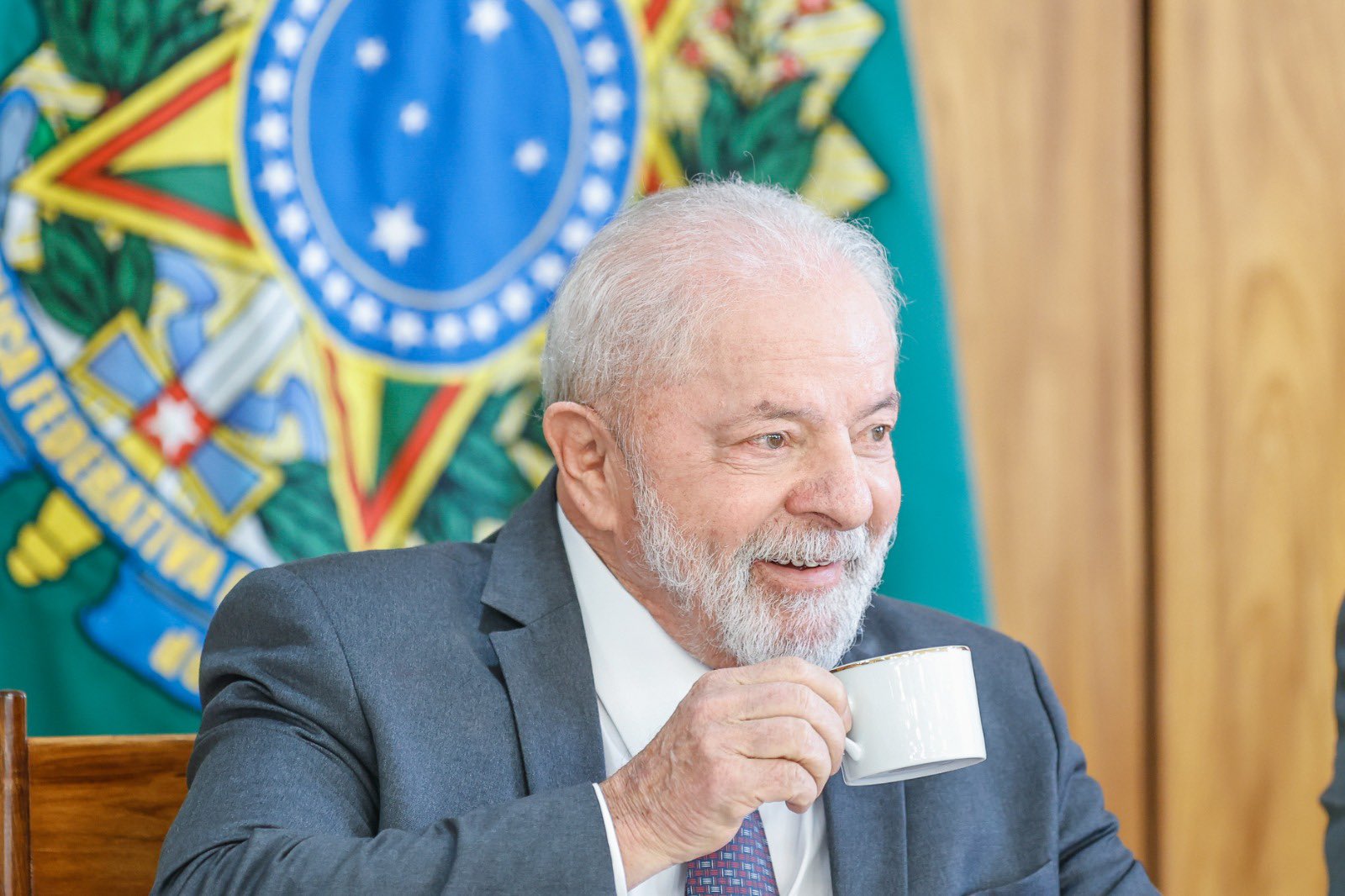 Presidente Luiz Inácio Lula da Silva em café da manhã com jornalistas. Foto: Ricardo Stuckert/PR - 06/04/2023