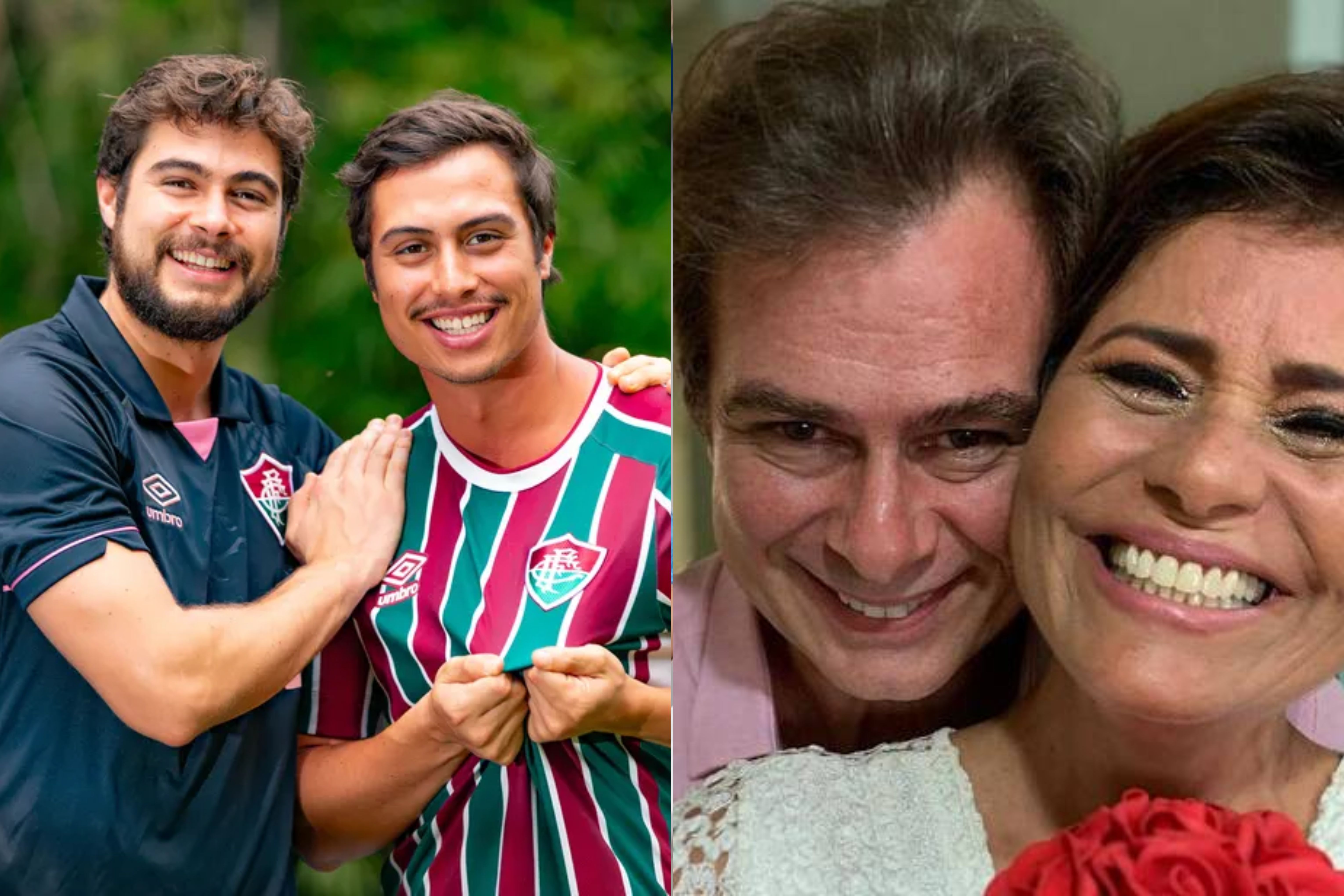 Rafael e Francisco Vitti: filhos do ator João Vitti e da atriz Valéria Alencar Reprodução
