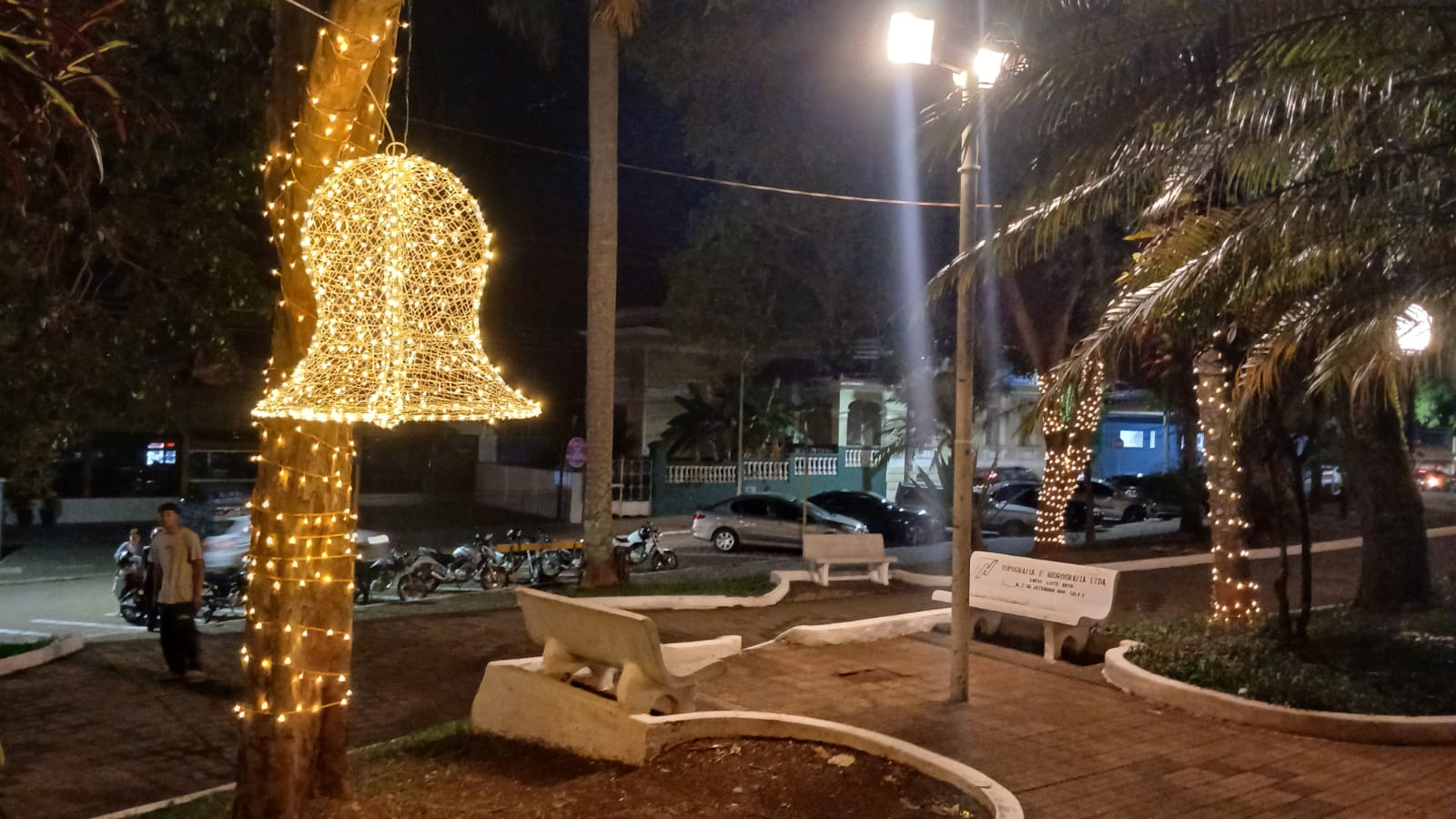 Decoração de Natal de Piraju (SP). Foto: Prefeitura de Piraju (SP)