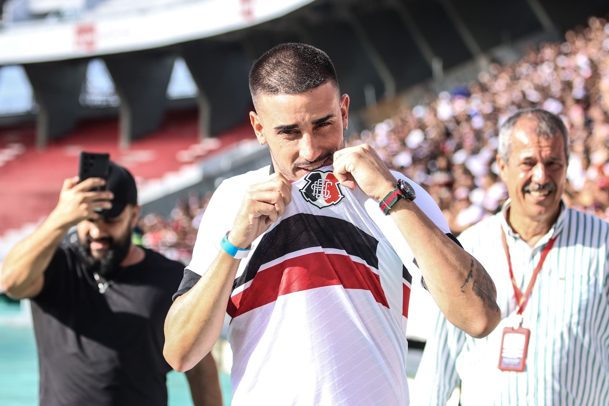 Thiago Galhardo. Foto: Evelyn Victoria/ Santa Cruz FC