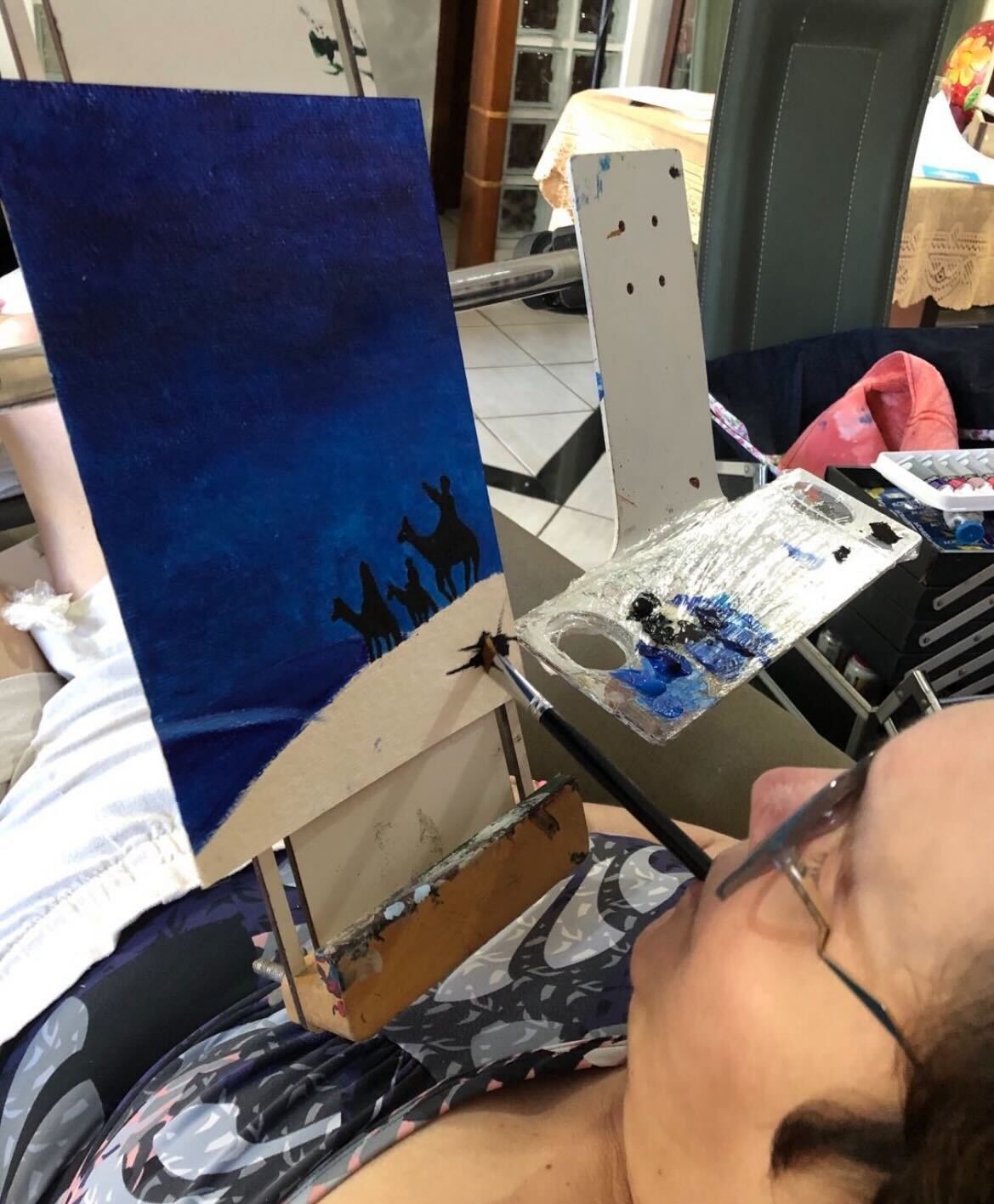 Simony Garcia se dedicou à pintura após acidente que a deixou tetraplégica Reprodução Instagram - 11.6.2024