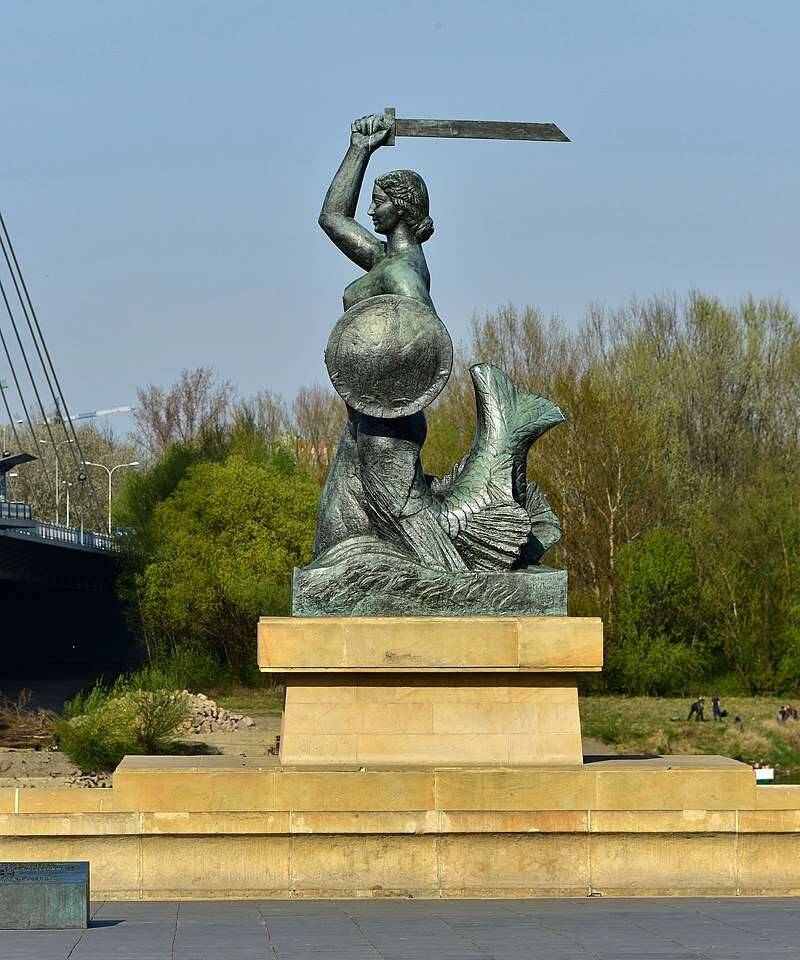 Monumento da Sereia de Varsóvia é um dos principais símbolos da cidade. Foto: Puzzle Factory/Reprodução