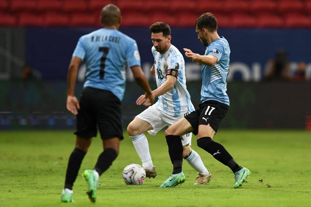 Argentina x Uruguai. Foto: Reprodução / Instagram Copa América