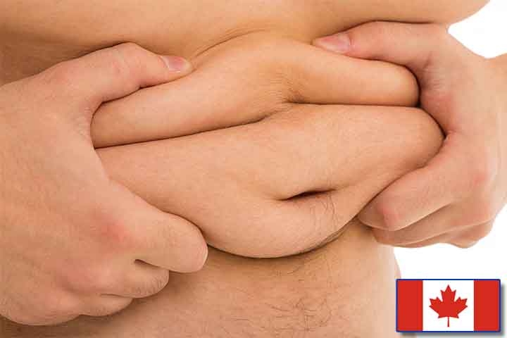 10º lugar (homens) - Canadá, com 76% da populaçao com sobrepeso ou obesa. 
 Reprodução: Flipar