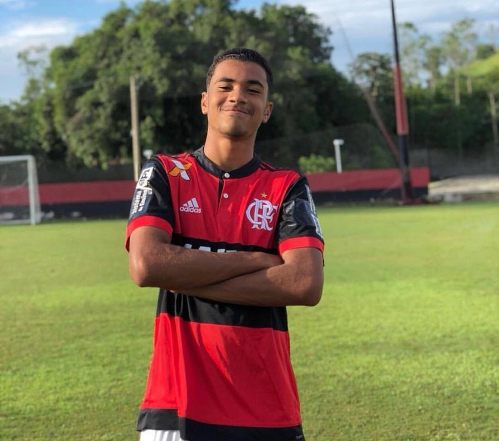 Arthur Vinicius era jogador do Flamengo e morreu no incêndio. Foto: Twitter/Reprodução