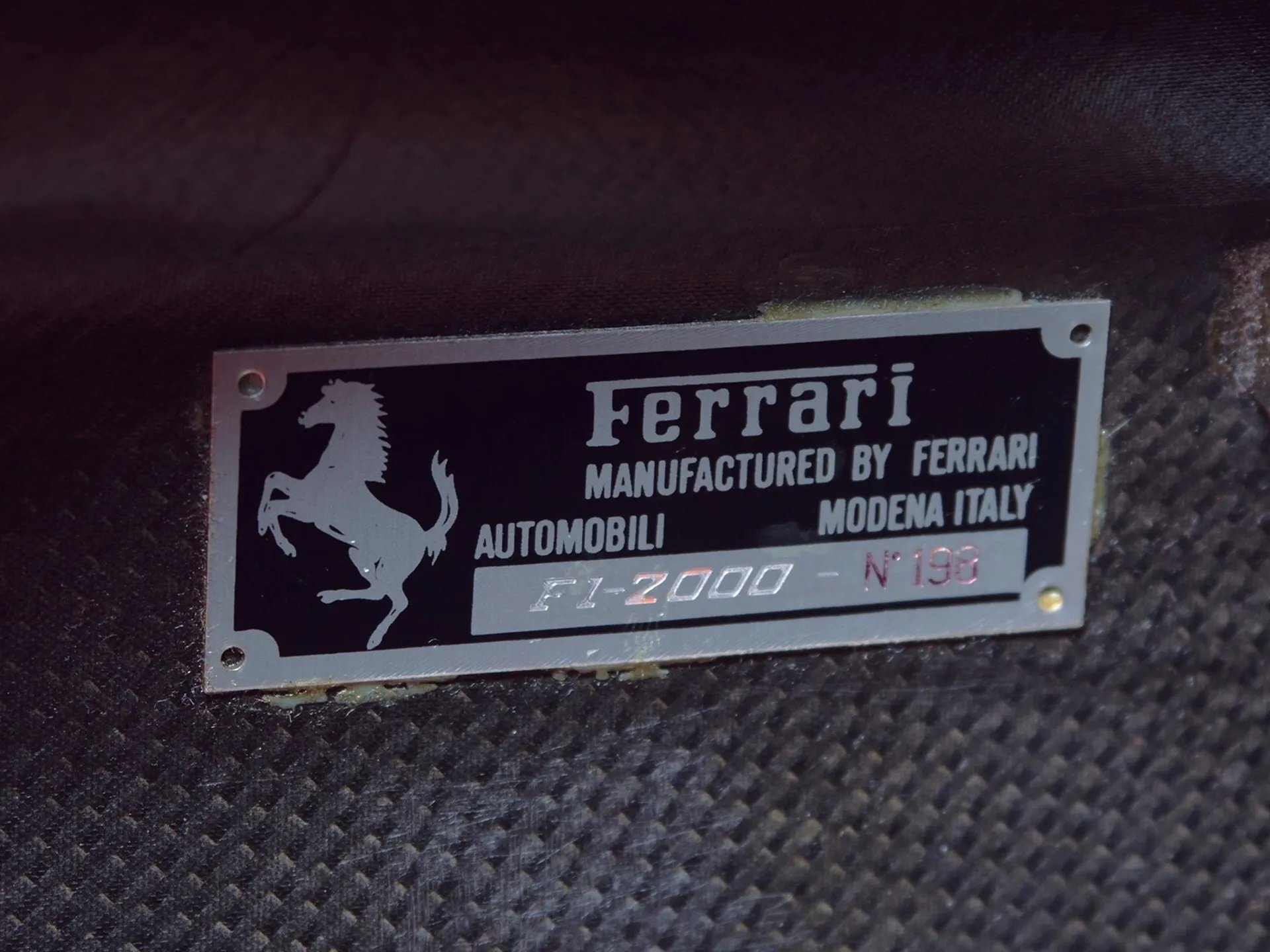 Ferrari F1-2000 Chassis 198. Foto: Reprodução