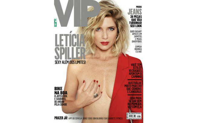 Letícia Spiller é capa da VIP do mês de maio Reprodução