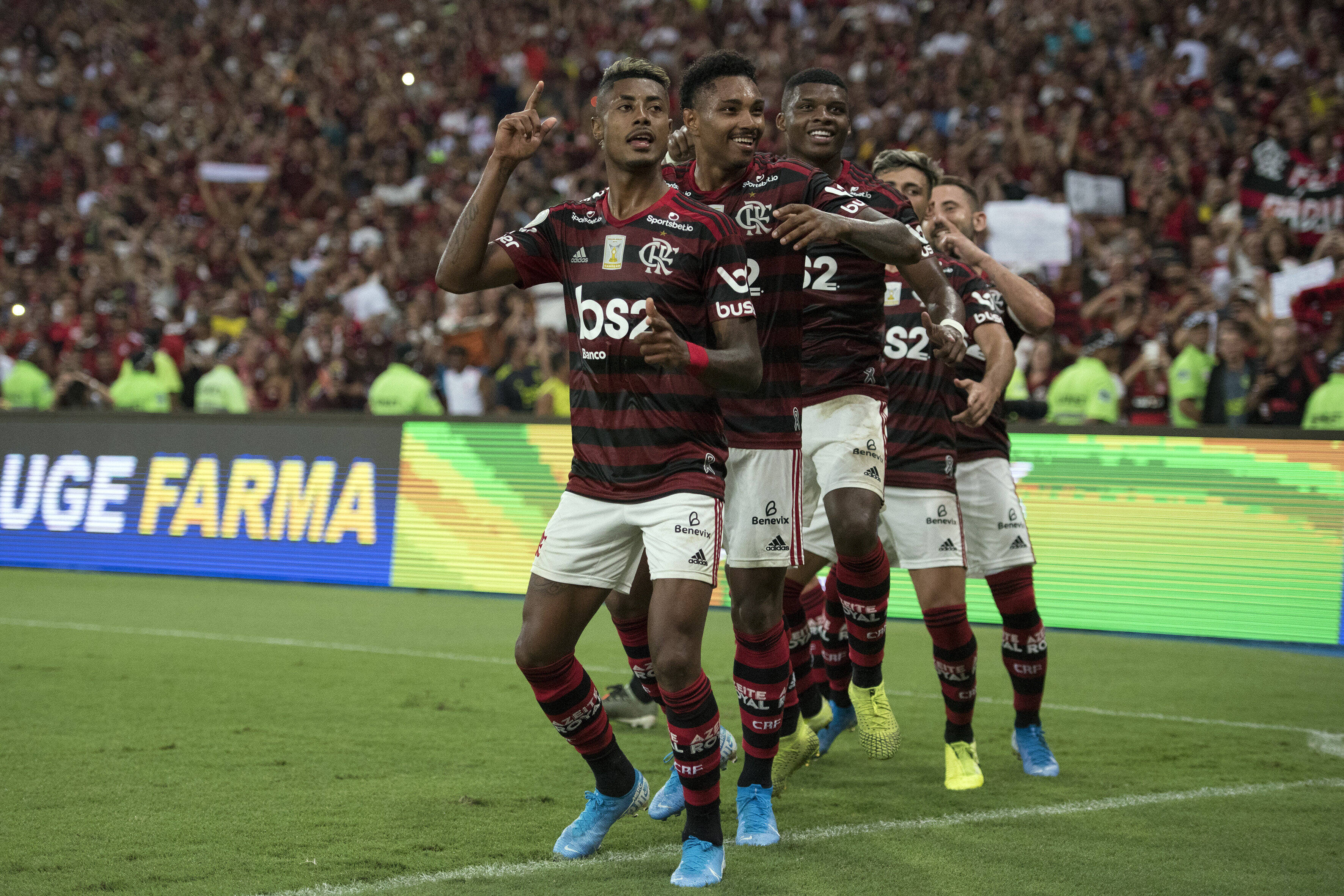 Flamengo goleou o Ceará no Maracanã com três gols de Bruno Henrique. Foto: Delmiro Junior/Photo Premium/Agencia O Globo