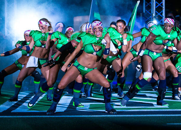 Legends Football League, o futebol americano onde as mulheres usam lingerie. Foto: Divulgação