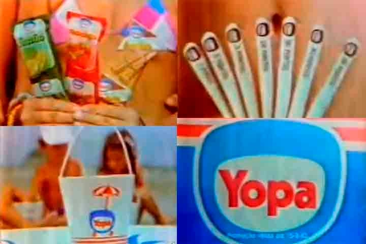 Diante do sucesso no exterior, a marca foi lançada de forma oficial no Brasil em 1972. No entanto, para manter a pronúncia original, o nome foi adaptado de Jopa para Yopa. Reprodução: Flipar