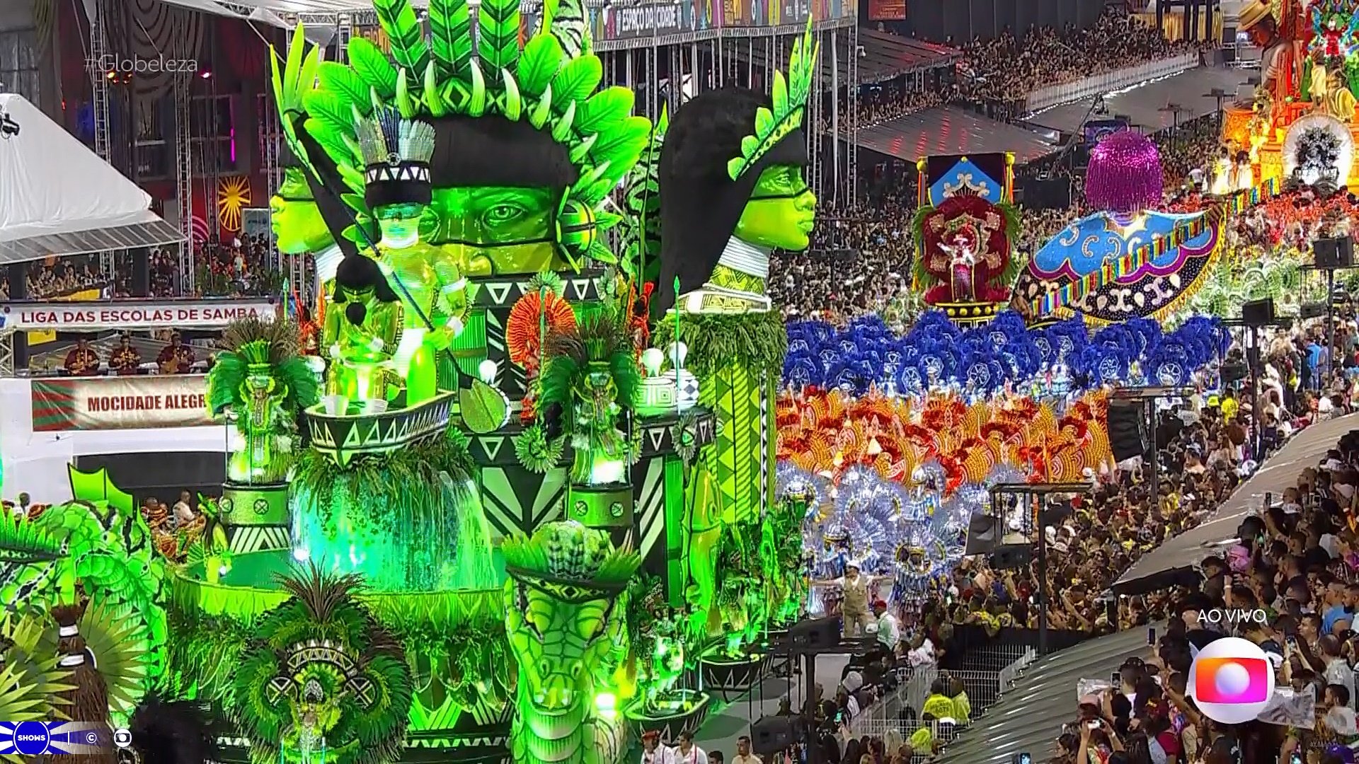 Carnaval SP: Mocidade Alegre Reprodução/Globo