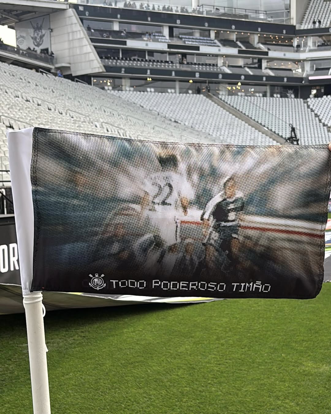 Bandeirinhas do Corinthians. Foto:  João Rafael / Corinthians