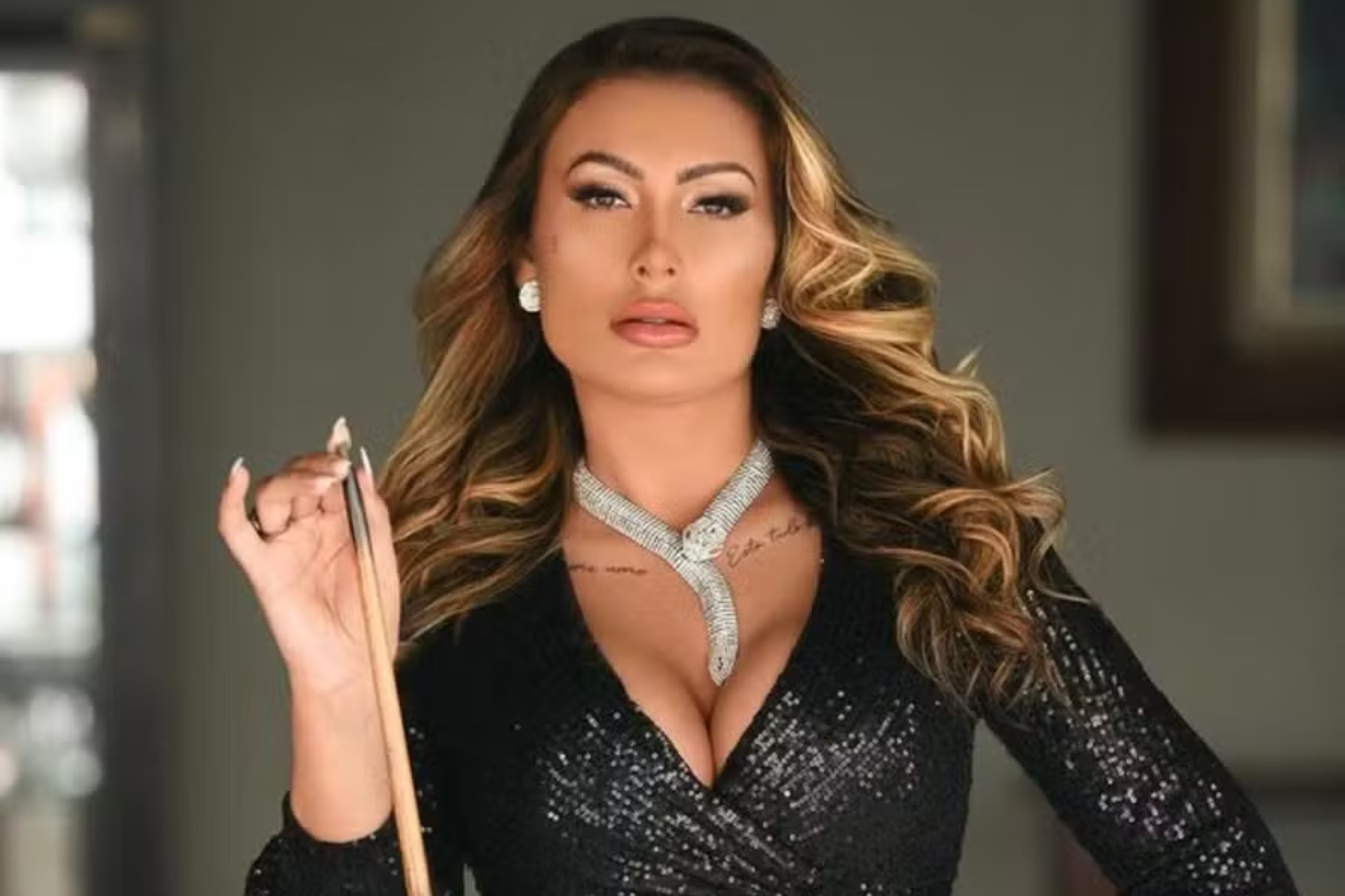 Andressa Urach depois dos procedimentos cirúrgicos e estéticos (Reprodução/Redes Sociais)