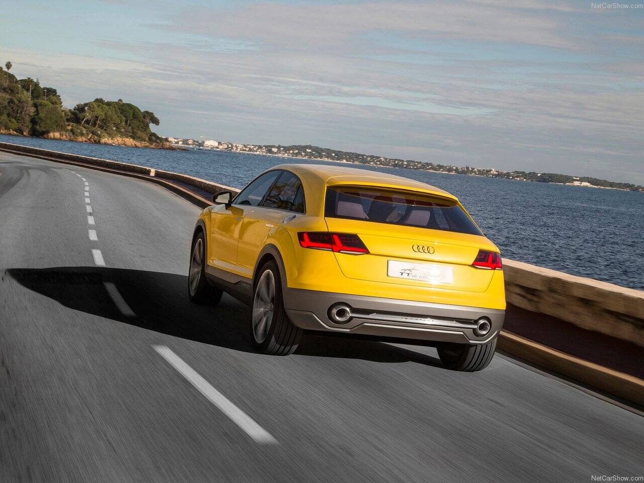 Audi TT Offroad, protótipo mostrado no Salão de Pequim, em 2014, servirá de base para o novo modelo Q4. Foto: Divulgação