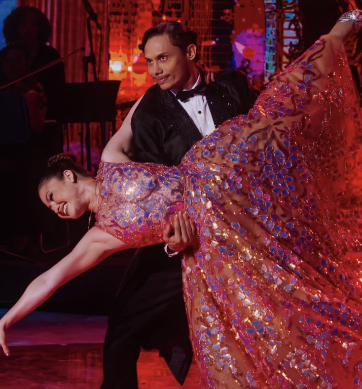 A valsa também esteve presente durante apresentações dos campeões. Foto: Reprodução/TV Globo