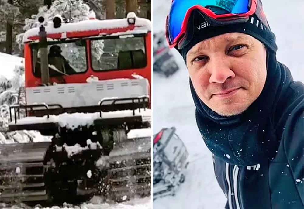 Um relatório policial sobre o resgate revelou detalhes da gravidade do acidente sofrido pelo ator no primeiro dia de 2023. Segundo a polícia, o corpo do Jeremy Renner estava em péssimo estado - com ferimentos graves no peito e no torso. 
 Reprodução: Flipar