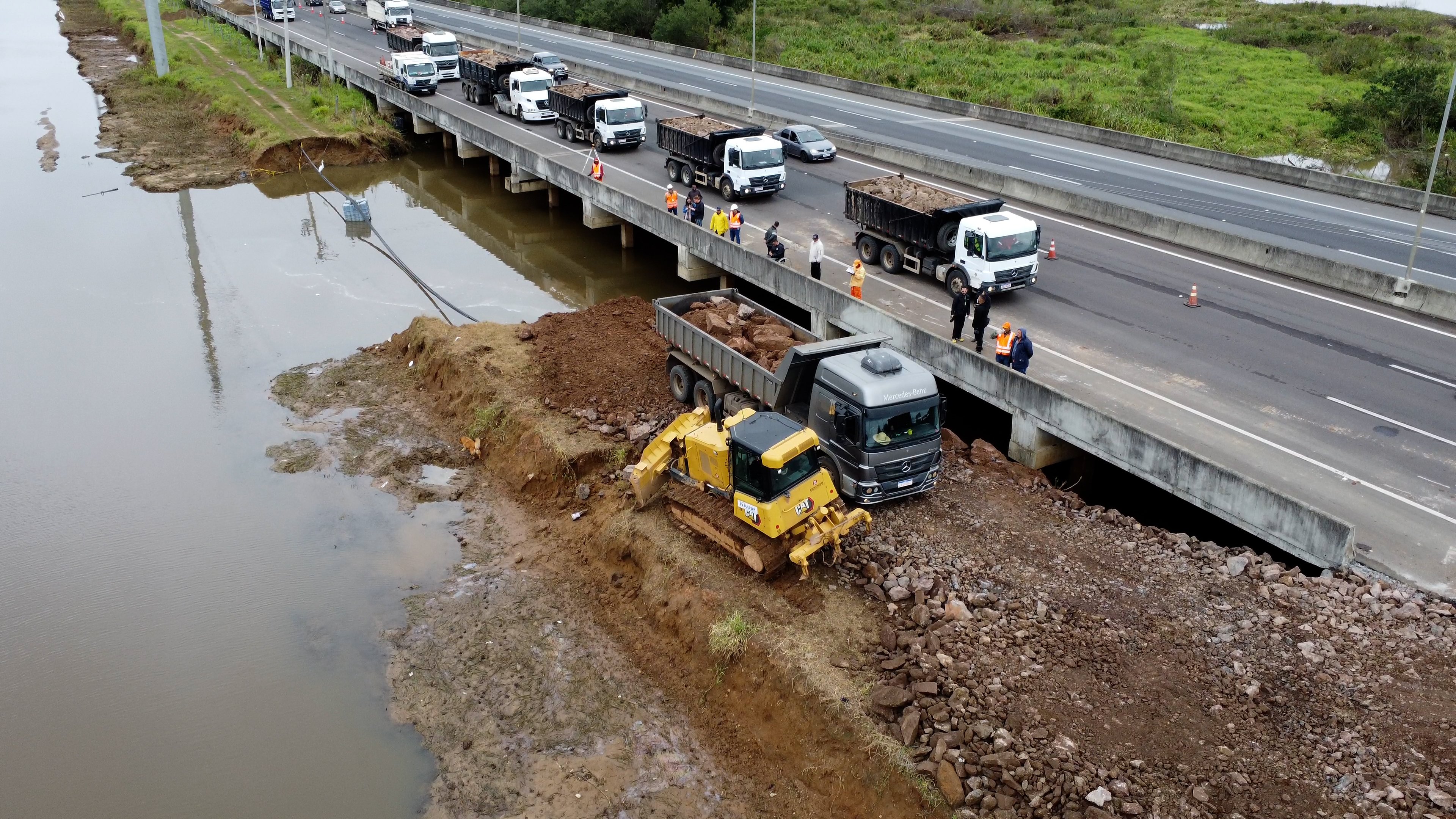 Prefeitura de Canoas inicia obra de recuperação do Dique Rio Branco Reprodução/Prefeitura de Canoas