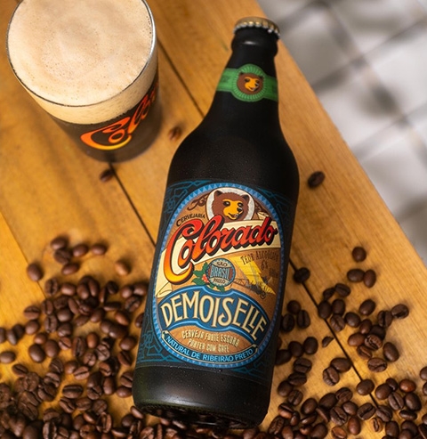 Cerveja de café - Colorado Demoiselle - A combinação do grão de café com o malte dá um aroma especial. 